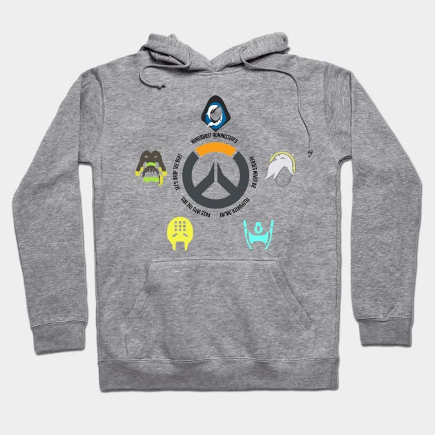 Overwatch Supports Hoodie by Vui